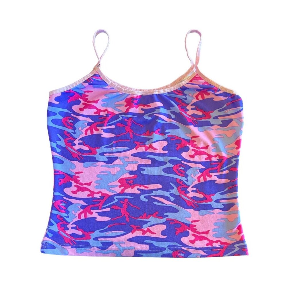 Vintage Y2K Spoiled Girl Camouflage Tank Top *NEW SIZE ADDED!*